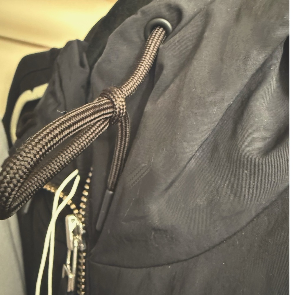 NEW Everlane Renew Long Black Puffer Coat w Hood S - Picture 14 of 16